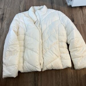 Faded Glory White Sherpa Jacket